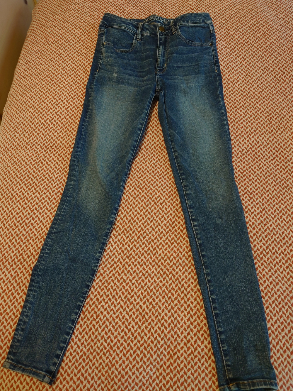 American Eagle Outfitters Hi-Rise Jeggings - Blue Denim